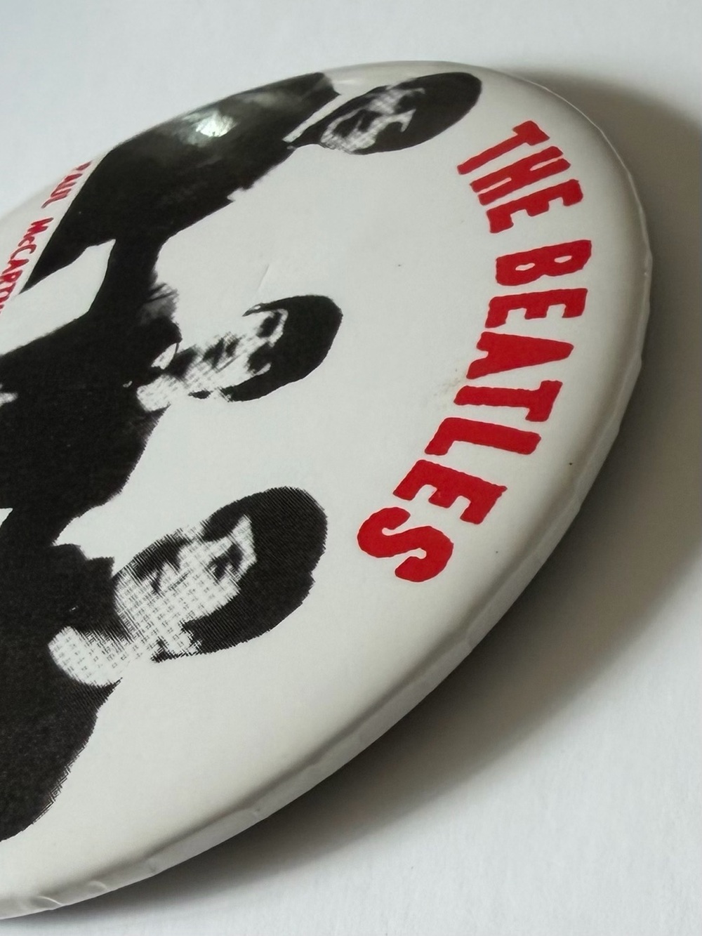 Vintage 1960s The Beatles Fab Four Oversized 3.5” Pictorial Pinback Button - Picture 6 of 7